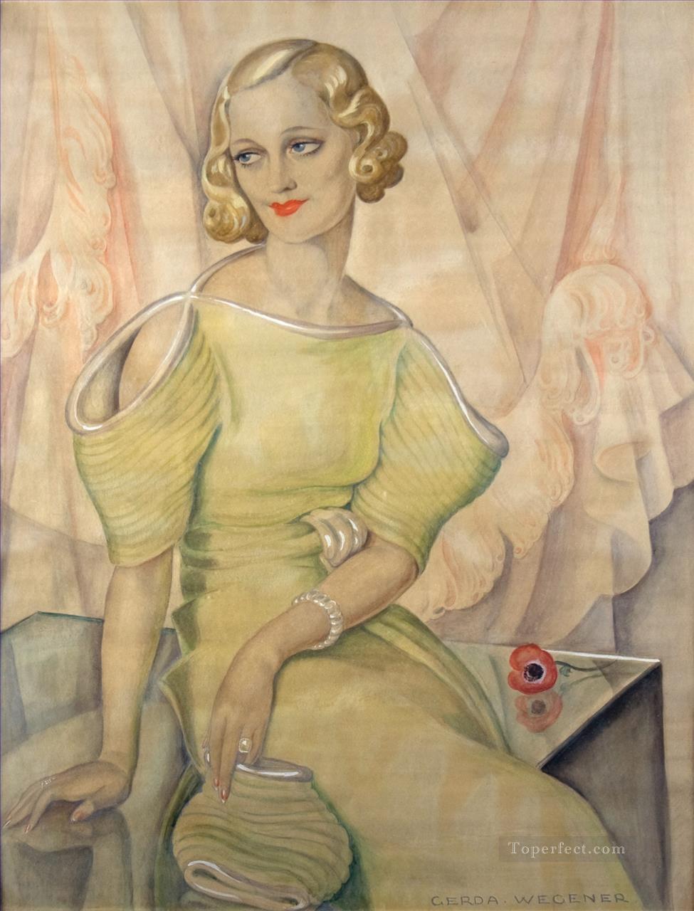 Danish Girl Eva Heramb Gerda Wegener Oil Paintings